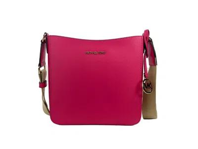 Michael Kors Jet Set Small Messenger Crossbody Bag In Pink