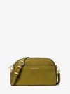 Michael Kors Jet Set Small Nubuck Camera Crossbody Bag In Green