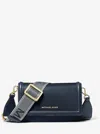 Michael Kors Jet Set Small Nylon Gabardine Smartphone Crossbody Bag In Blue