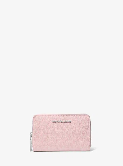 Michael Kors Jet Set Small Signature Logo Wallet In Multi