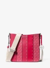 Michael Kors Jet Set Small Studded Patchwork And Signature Logo Crossbody