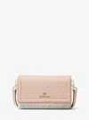 Michael Kors Jet Set Small Two-tone Logo Smartphone Crossbody Bag In Multi