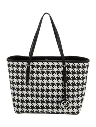 Pre-owned Michael Kors Jet Set Tote In Black