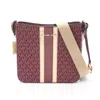 Michael Kors Jet Set Travel Coated Canvas Leather Shoulder Bag Weekend Bag In Blue