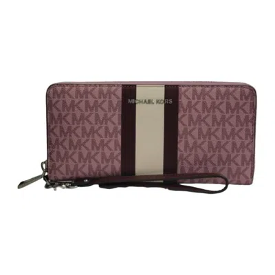 Michael Kors Jet Set Travel Continental Wristlet - Royal Pink Multi