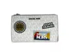 Michael Kors Jet Set Travel Double Zip Wristlet Wallet White In Multi