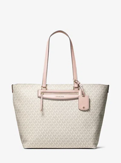 Michael Kors Jet Set Travel Extra-large Signature Logo Tote Bag In Multi