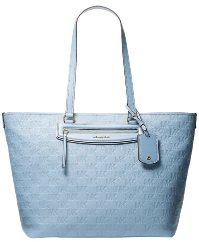 Michael Kors Jet Set Travel Extra-large East West Tote Bag In Blue