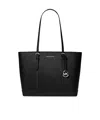Michael Kors Jet Set Travel Large Handbag In Black