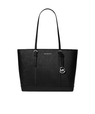Michael Kors Jet Set Travel Large Handbag In Black