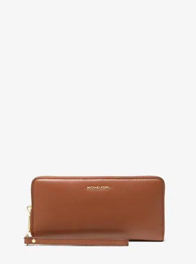 Michael Kors Jet Set Travel Large Leather Continental Wallet In Pattern