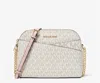 Michael Kors Jet Set Travel Medium Logo Dome Crossbody Bag (vanilla) In 35f1gtvc6b In Multi