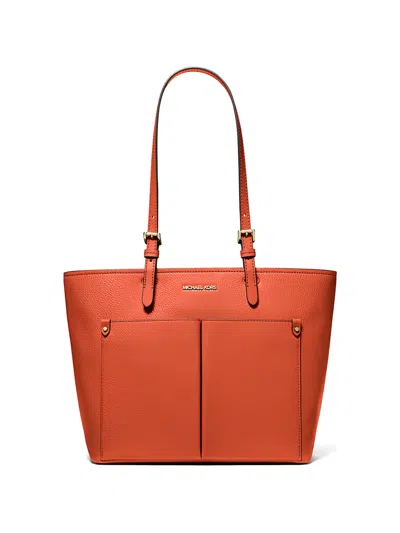 Michael Kors Jet Set Travel Pocket Tote Bag In Orange