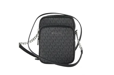 Michael Kors Jet Set Travel Signature Medium Logo Chain Crossbody Flight Bag