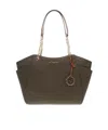 Michael Kors Jet Set Travel Tote Shoulder Bag In Brown