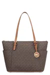 MICHAEL KORS MICHAEL KORS JET SET VEGAN LEATHER TOTE