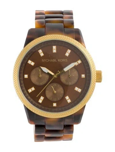 Pre-owned Michael Kors Jet Set Watch, 37mm In Multi