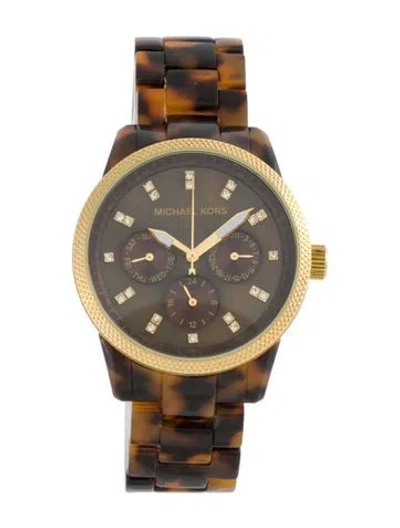 Pre-owned Michael Kors Jet Set Watch, 37mm In Multicolor
