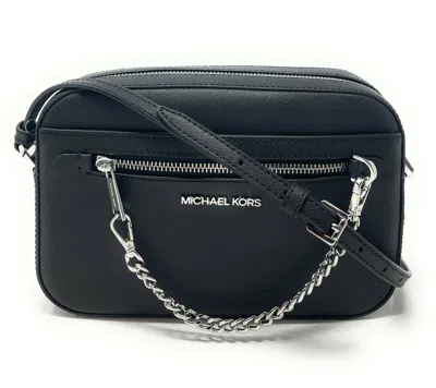 Michael Kors Jet Set Zip Chainsaffiano Leather Crossbody Bag In Multi