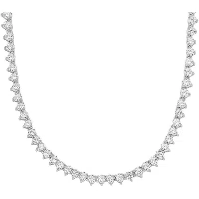 Michael Kors Sterling Silver Tennis Necklace