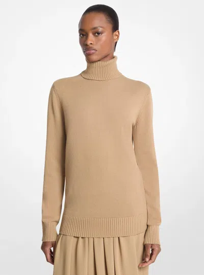 Michael Kors Joan Cashmere Turtleneck Sweater In Natural In Neutral