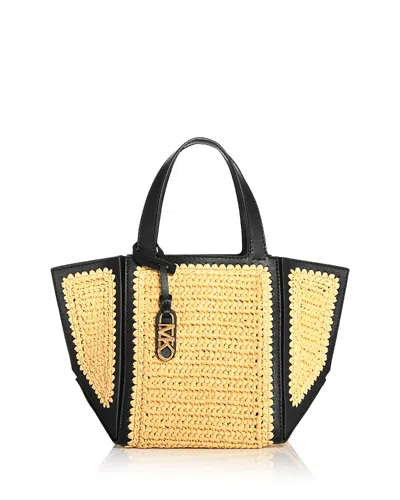 Michael Kors Jordi Small Grab Tote In Natural/black