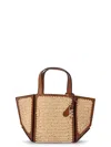 Michael Kors Jordi Small Hand-crocheted And Leather Tote Bag