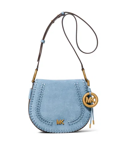 Michael Kors Josie Small Convertible Chain Shoulder Bag In Blue