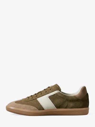 Michael Kors Jovie Color-block Suede Sneaker In Multi