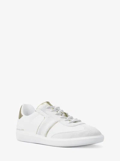 Michael Kors Jovie Leather Sneaker In White