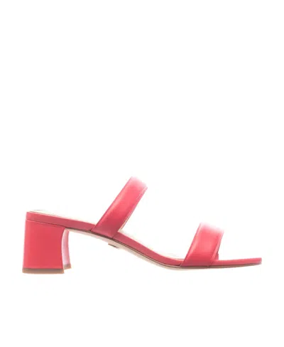 Michael Kors Jules 60mm Leather Mules In Pink