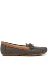 Michael Kors Juliette Monogram Loafers In Braun