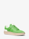Michael Kors Kai Mixed-media Sneaker In Green