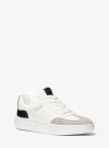 Michael Kors Kai Mixed-media Sneaker In White