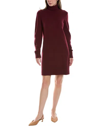 Michael Kors Collection Kaia Turtleneck Cashmere Dress In Red