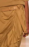 Michael Kors Kaitlin Roller Buckle Collar Stud Trouser Belt In Brown
