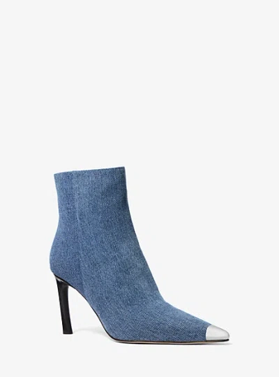 Michael Kors Kasia Denim Boot In Blue