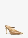 Michael Kors Kasia Leather High Mule Pump In Multi