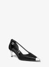 Michael Kors Kasia Leather Kitten Pump In Black