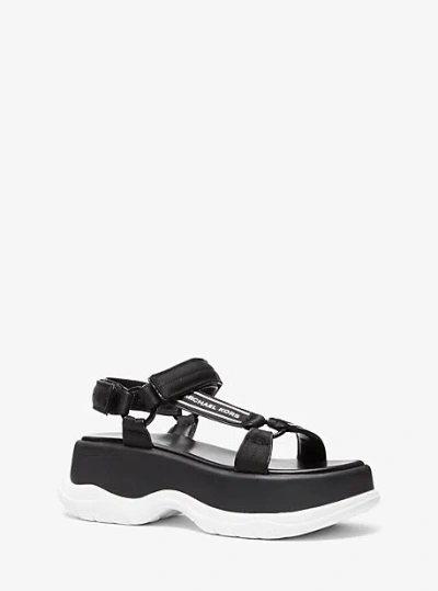 Michael Kors Katrina Nylon Sport Sandal In Black