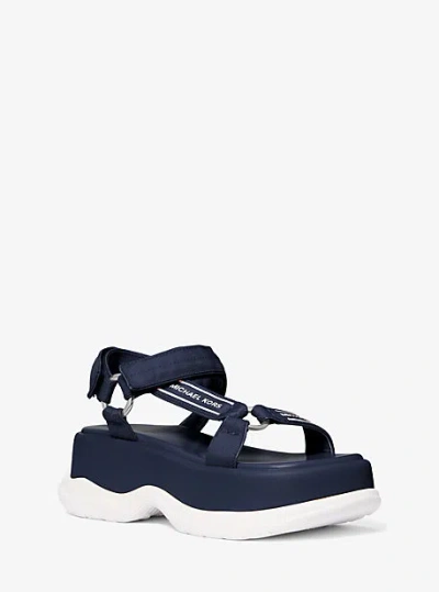 Michael Kors Katrina Nylon Sport Sandal In Blue