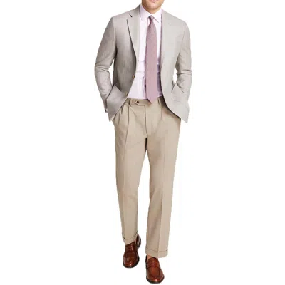 Michael Kors Keates Mens Herringbone Polyester Two-button Blazer In Gray