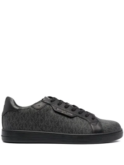 Michael Kors Keating Lace Up Sneakers In Black