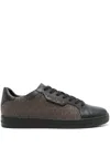 Michael Kors Keating Monogram-pattern Sneakers In Brown
