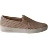 Michael Kors Keaton Slip On Sneakers In Pink Leather In Pink