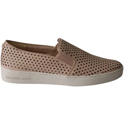 Michael Kors Keaton Slip On Sneakers In Pink Leather