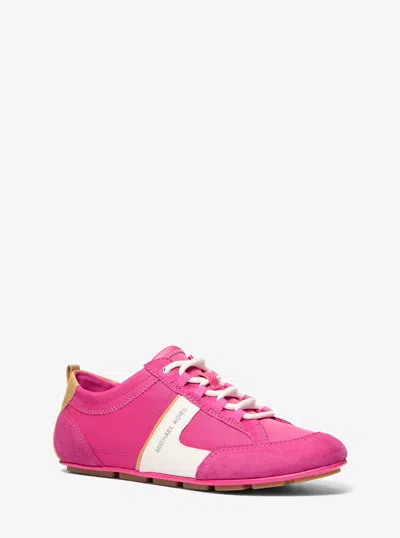 Michael Kors Keely Nylon Trainer In Pink