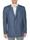 MICHAEL KORS KELSON MENS WOVEN HOUNDSTOOTH TWO-BUTTON BLAZER