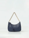 Michael Kors Kendall Grained Leather Bag In Navy