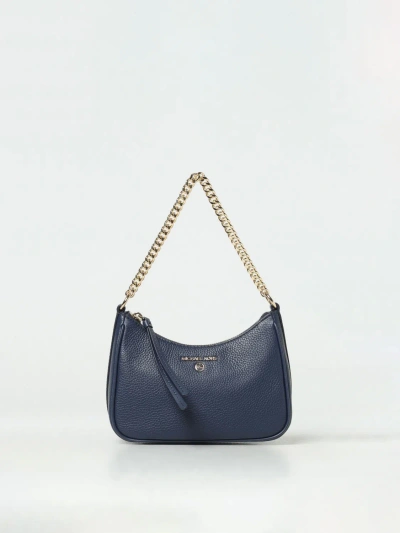 Michael Kors Kendall Grained Leather Bag In Navy